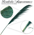 Pampas Grass Decor Tall,Long Pampas, Large Pompas Floral, Elegant Feather Flowers for Wedding Decorations, Living Room Decor (Natural Teal, 6pcs 43.3"(110cm))