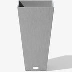 Veradek V-Resin Indoor/Outdoor Taper Planter (26 inch, Grey)