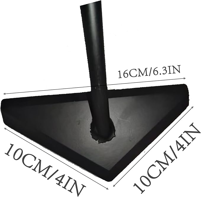 YEELOR Triangle Garden Hoe, Carbon Steel Push-Pull Weeding Tool, Equipped with 57.5" Stainless Steel Long Handle – A Long-Handle Weeder for Digging, Weeding, Hoeing and Loosening Soil