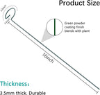 Thealyn 20 Pack 16 Inch Plant Support Stakes, Metal Single stemmed Flower Support Hoops，Garden Plant Stakes Plant Prop for Amaryllis Orchid Lily Rose Peony Tomatoes Gladiolus