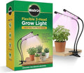Miracle-Gro, Grow Light for Indoor Plants - 10W LED, Flexible 2-Head, Selectable Spectrum for Indoor Plants, Seeds, Herbs, Flowers, Plug-in Anywhere for Any Plant