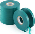 TELENT OUTDOORS 10 Pcs 150 Feet x 1/2" Wide Stretch Tie Tape Green Plant Garden Tie, Garden Vinyl Stake for Branches, Climbing Planters, Flowers