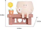 Sunflower Planter Pot with Drainage Hole Cute Plant Pots for Succulents Plants Live Unique Flower Pots for Indoor Outdoor Use