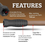 Flexzilla Colors SwivelGrip Garden Hose 5/8 in. x 10 ft., Lightweight All-Weather Water Hose, Durable and Flexible, Leak-Free Connections, Brown Mulch