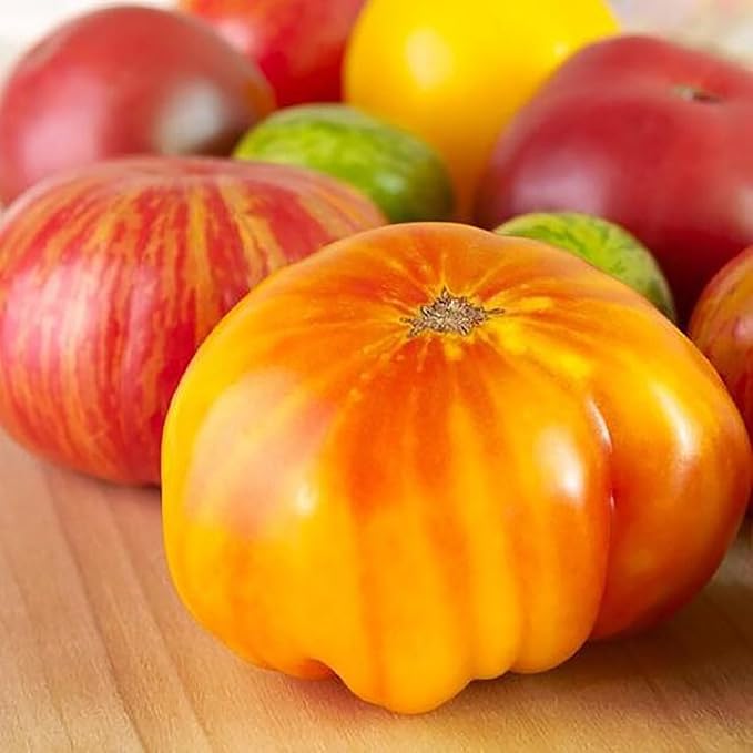 Rainbow Cherry Tomato Seeds - 20 Seeds - Stunning Colors and Delicious Tomatoes for Home Growing, Non GMO - Neonicotinoid-Free.