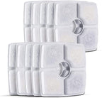 Cat Water Fountain Filters,10 Pack Replacement Filter Fit for Top Square 84oz/2.5L Cat Pet Fountain, 3 Filtration System
