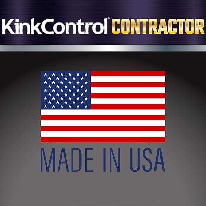 Kink Control Contractor Grade Hose with High Burst Strength, Spring Coil and Crush Resistant Couplings, Made in the USA 3/4 x 50 ft
