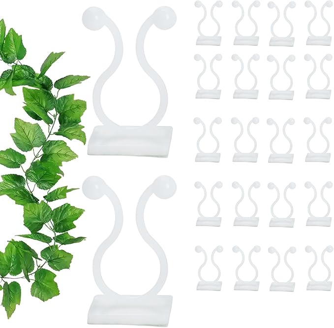 ALLWIN Plant Climbing Wall Clips - 120Pcs,Plant Hooks for Vines, Money Plant Clips