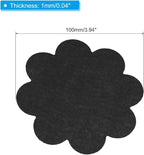 PATIKIL 4 Inch Plant Pot Hole Pad, 30 Pack Non-Woven Fabric Flower Shape Bonsai Bottom Soil Mat, Black