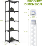 Indoor Greenhouse with Grow Light, Mini Greenhouse with 4 Pack 36W Grow Lights for Indoor Plant, Seed Start, Seedling, Seed Trays, 11.8" W x 15.7" L x 59" H