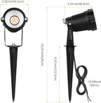 REEGOLD Low Voltage Landscape Lights Outdoor: 7W 700LM LED Landscape Lighting with Connectors for Tree Garden Yard Pathway | 12V 24V Warm White 2700K Spotlights | IP65 Waterproof | 6 Pack