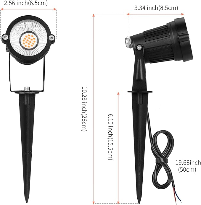 REEGOLD Low Voltage Landscape Lights Outdoor: 7W 700LM LED Landscape Lighting with Connectors for Tree Garden Yard Pathway | 12V 24V Warm White 2700K Spotlights | IP65 Waterproof | 24 Pack