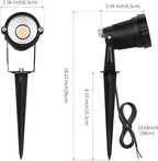 REEGOLD Low Voltage Landscape Lights Outdoor: 7W 700LM LED Landscape Lighting with Connectors for Tree Garden Yard Pathway | 12V 24V Warm White 2700K Spotlights | IP65 Waterproof | 24 Pack