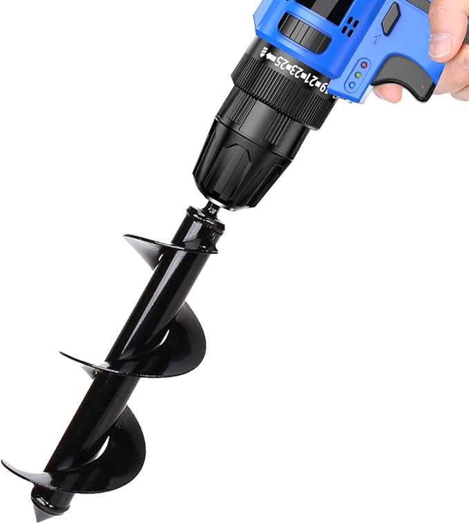Bulb Planter Tool,Auger Drill Bit for Planting 3.15x8.66 Inch Suitable for 3/8”Hex Drive Drill