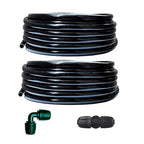 Drip Irrigation Kit 52ft 5/16“ID Inche Pipe Solutions for Large Gardens with Low Water Pressure Away from The Water Source