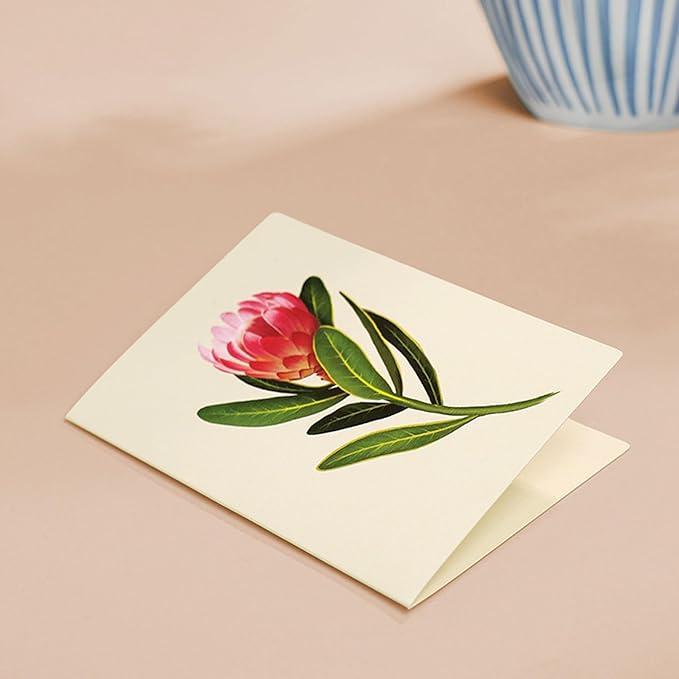 Freshcut Paper Tropical Paradise Pop Up Cards, 12 Inch Life Sized Forever Flower Bouquet 3D Popup Greeting Card, Birthday Cards, Anniversary Card, Blank Notecard & Envelope