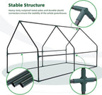 Ohuhu Portable Mini Greenhouse, 71"x36"x36" Greenhouses for Outdoors with Dual Large Zipper Doors & Ground Stakes, Waterproof & UV Protected Plastic Green House for Outside Garden Patio Transparent