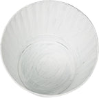 Hosley Metal Planters Pack of 2, Ideal Farmhouse Decor for Floral Arrangements Weddings, Gift Special Events Parties Outdoor Planters White wash 7" Dia x 6" H