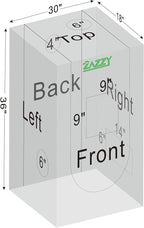 zazzy Grow Tent 18"x30"x36" Hydroponic Heavy Duty Dark Room Reflective Mylar Grow Tents with Window & Floor Tray for Indoor Plant Growing