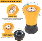Fireman Hose Nozzle, Yellow Garden Hose Nozzle, High Pressure Sprayer Nozzle for Car Washing, Patio Cleaning, Watering Lawn and Garden, Universal Fit Garden Hoses