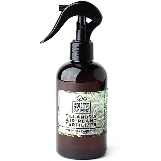 Cute Farms Tillandsia Air Plant Fertilizer | Gentle Weekly Use Formula Plant Food | Formulated Nutrients for Air Plants (8 oz. Spray Bottle)
