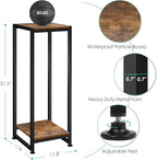 Lilybud--lily 2-Pcak Plant Stand Indoor, 31.5'' Tall Wood Plant Stands Heavy Duty Pedestal Stand for Indoor Outdoor, Modern Corner Flower Stand for Patio, Living Room, Balcony