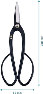 Bonsai Scissors - Made in Japan - Long Handled Bonsai Scissors 200mm - Length 7 3/4"