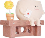 Sunflower Planter Pot with Drainage Hole Cute Plant Pots for Succulents Plants Live Unique Flower Pots for Indoor Outdoor Use