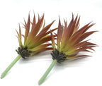 2 PCS Artificial Succulents Plants Real Touch Lifelike Succulants Plants Faux Greenery Plants Garden DIY Home Office Decoration Ornament (Red Agave)
