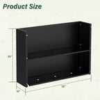 Metal Tall Planter 38" L x 10" W x 26" H, Long Rectangular Planter Box with Drainage Holes & Removable Shelf – Heavy Duty Steel Planter for Tall Plants, Flowers or Shrubs