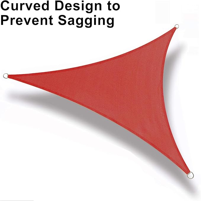 LOVE STORY Custom Size 6'x12'x13.4' Terra Red Sun Shade Sail Right Triangle Sunshade Fabric Awning Canopy for Patio Backyard Carport Pergola (Customized)