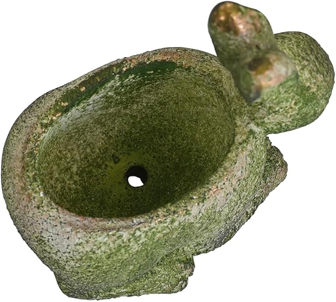 Vintage Cement Animal Planter Pots,Cement Succulent Planter,Indoor & Outdoor Garden Decor Rustic Shabby Flower Plants for Home,Patio,Balcony(Green Rabbit)