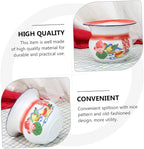 VANZACK Enamel Spittoon Portable Bedpan Urinal Pot for Adults and Children Vintage Style Durable Household Medical Aid