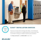 Elkay EZH2O Bottle Filling Station & Versatile Bi-Level ADA Cooler, Filtered Non-Refrigerated Light Gray