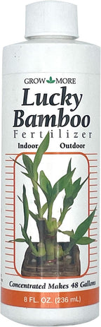 Grow More Lucky Bamboo Fertilizer (2-2-2) - 8oz of USA-Made & Concentrated Liquid Plant Food that Makes 48 Gallons - Outdoor & Indoor Bamboo Plant Food for Fast Growth