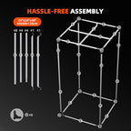 Spider Farmer 2x2 Grow Tent 2025 New, 24"x24"x48", with Hook for Controller, View Window, Side Buckle for Door, 1680D Thicken Mylar Canvas for Indoor Hydroponic Growing for SF1000, SE1500, G1500