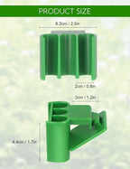 2 Pk Upgraded Aquarium Plant Holder, 3-Hole Hanging Holder with Clip, Suitable for Fish Tank Decoration, Green