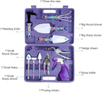 10PCS Gardening Tool Set Plant Care Mechanics Kit Pruning Tools with Carrying Case