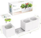 LeGrow Smart Garden Indoor Planter Starter Kit - 3 Patented Design Plant Pots,1 Water Holding Base Tray - (Plants Not Included)