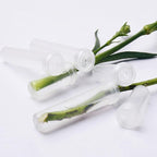50 Pack 4.33 Inch Floral Water Tubes, 60ml Large Flower Tubes for Milkweed Cuttings, Plastic Floral Vials with Caps for Flower Arrangements, Butterfly Breeding & Florist Supplies