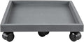 19.7 Inch Square Rolling Plant Caddy Saucer with Wheels, Heavy Duty Wheeled Planter Stand for Potted Plant, Coaster Roller Base Tray with Casters, Flower Pot Dolly Holder for Indoor Outdoor