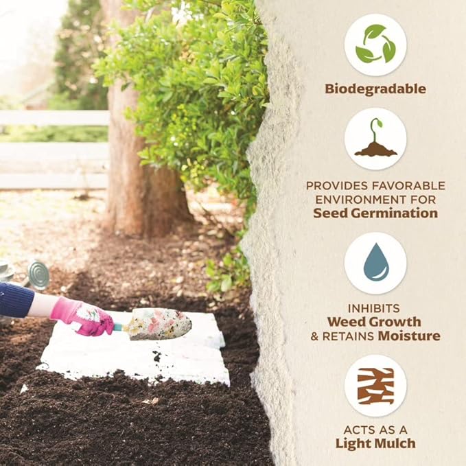BloomingBulb Seed Mat - Easy to Plant and Grow Garden Seeds - Creates Fragrant, Vibrant Flower Garden (Easy Care Children's Mix)