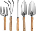 5 Pcs Professional Gardening Kit Stainless Steel Tools for Pots Beds Containers