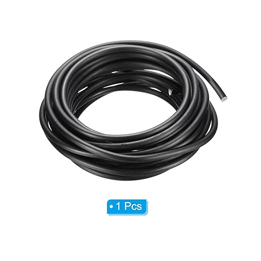 PATIKIL 5mm Bonsai Training Wire, 1 Roll Floral Wire Stems Anodized Aluminum Tree Wire 16.4 Feet Total for Gardening Branch Fixing, Black