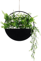 Fake Hanging Plants Artificial Plants Indoor, Faux Plants Eucalyptus in Pot for Living Room Bathroom Wall Décor, Outdoor Porch Decorations, Farmhouse Home Office Décor（Black）