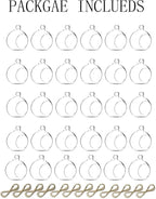 Nuptio 36 Pcs Hanging Tea Light Candle Holders Mini Glass Candle Holder 2.36" Diameter Baubles Globe Garden Ornament, Tealight Holders for Christmas Halloween Wedding Party Decorations for Reception