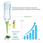 Plant Watering Devices Self Spike Planter Drip, Vacation Watering System for Indoor and Outdoor Pots, 10 PCS Set