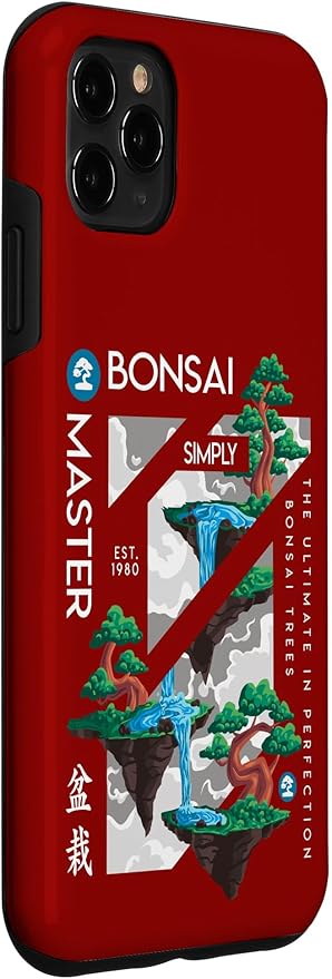 iPhone 11 Pro Max Zen Bonsai Tree Niwaki Japanese Garden Art Botanists Case