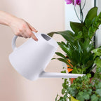 Hand Plant Watering Can - Plastic Indoor and Outdoor - 1/2 Gallon - White