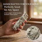 New Age Smudges and Herbs Smudge Kit - 2 California White Sage Smudge Stick for Cleansing (Salvia Apiana) with 2 Palo Santo Incense Sticks (Holy Wood) - Sage Bundles …